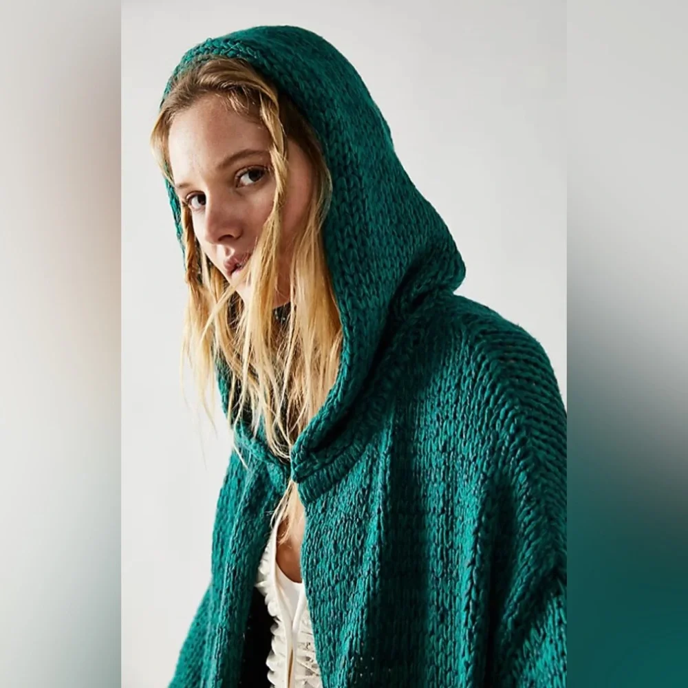🆕 NWT Free People Crofter Cardigan in Alpine Trail - Size XS - Picture 3 of 11